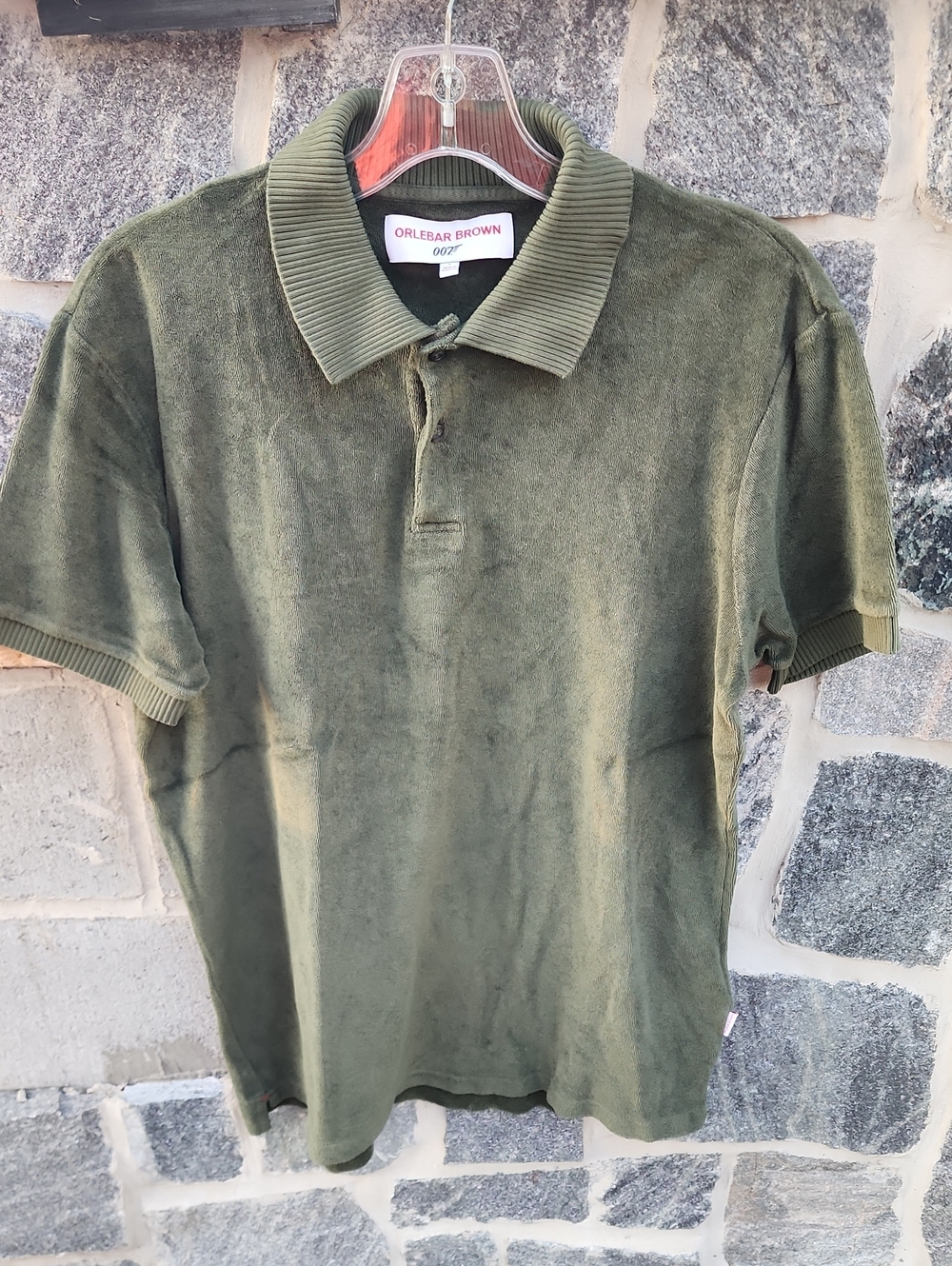 Orlebar Brown Olive Green Terry Polo